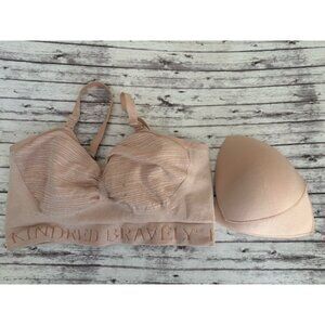 Kindred Bravely Sublime Hands Free Pumping & Nursing Bra Large Light Pink